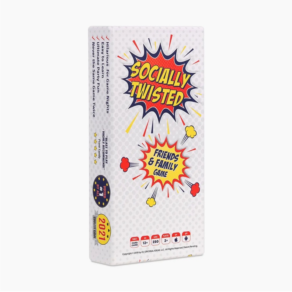 SOCIALLY TWISTED Friends And Family Party  Fun Card Game Night